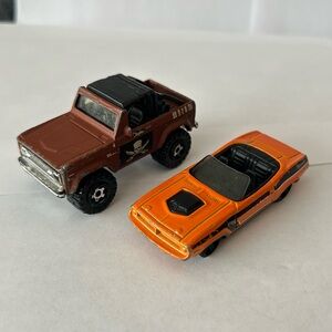 4/$20 🚙 Matchbox Lot - 1970 Plymouth Cuda & Pirate Series 1972 Ford Bronco 4x4